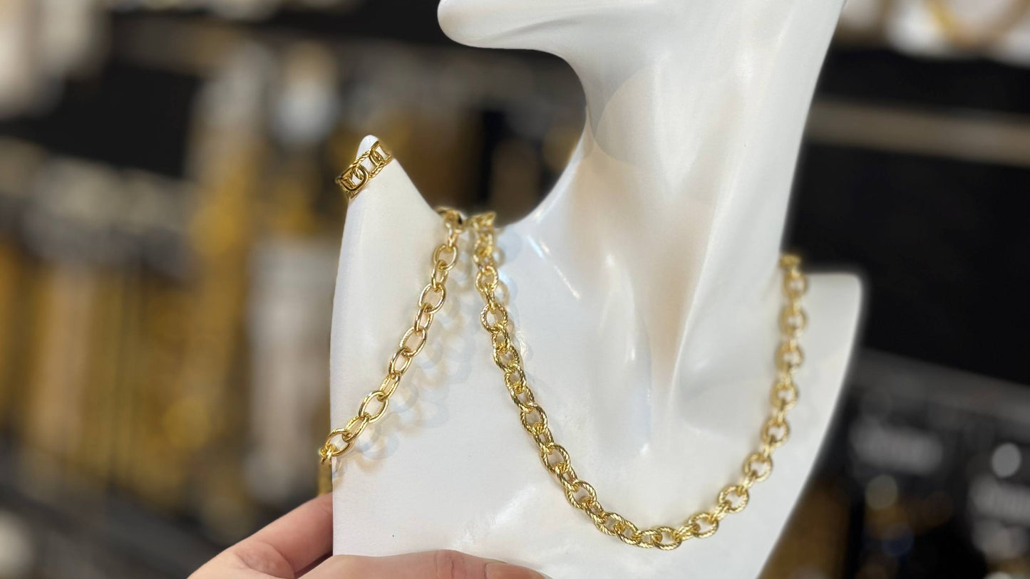 طقم جنزير كلاسيك ستانلس ستيل