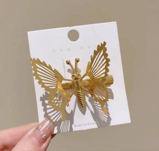 مشبك شعر معدن فراشة