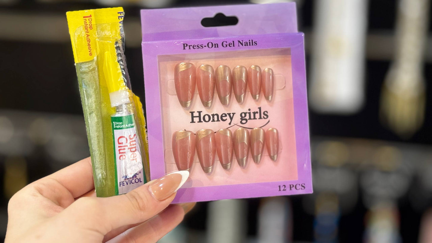 طقم اظافر تركيب+سوبر جلو