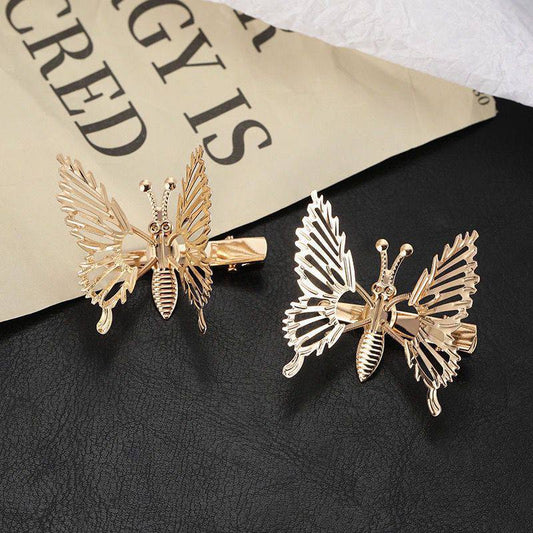 مشبك شعر معدن فراشة