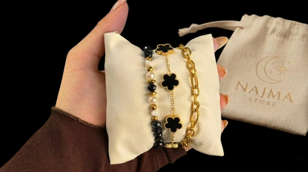 طقم 3 انسيال بلاك ستانلس ستيل